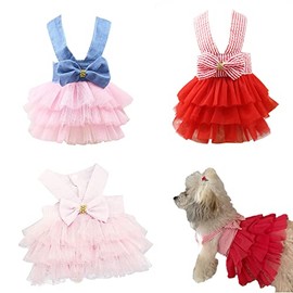 Dog Clothes Chihuahua Dog Dress Cute Girl Dog Dresses for Dogs Tiny Puppy Clothes Female Pet Apparels