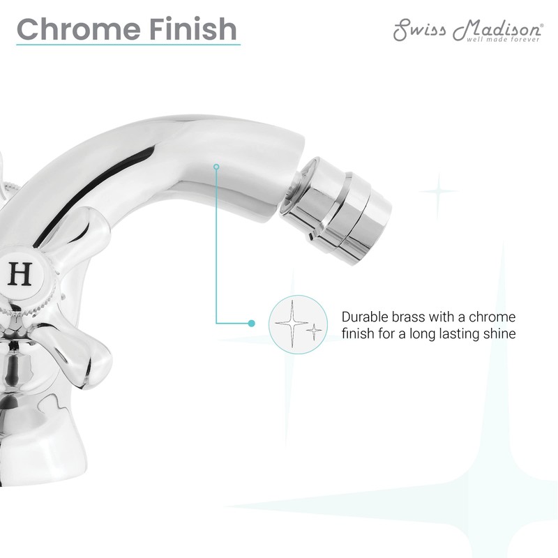 Swiss Madison Well Made Forever SM-DF82C Bidet Faucet, Chrome