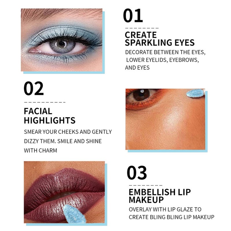 EONFAVE Eyeshadow Palette, Eyeshadow Stick (Blue)