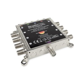 GALLUNOPTIMAL ECO Multiswitch Satellite 5/8 for 8 Participants / Quattro & Quad LNB Capable / Digital, HDTV, FullHD, 4K, UHD Compatible
