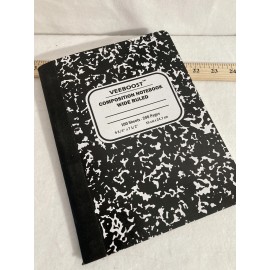 Veeboost Composition Notebook Veeboost Set of 4 Wide Ruled 100 Sheets 9 3/4”x 7 1/2” R1
