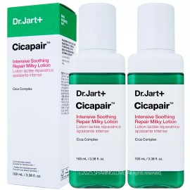 Dr. Jart+ 닥터자르트 시카페어 인텐시브 수딩 리페어 밀키 로션 100ml x2개 Dr. Jart+ Cicapair Intensive Soothing Repair Milky Lotion 100ml x 2