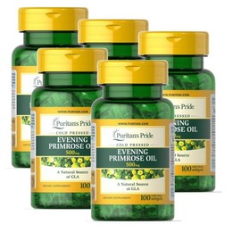 Puritans Pride Evening Primrose Oil 500mg With GLA Softgel Puritans Pride Evening Primrose Oil GLA, 5 units, 100 tablets / 퓨리탄스프라이드 이브닝프림로즈오일 500mg 위드 GLA 소프트젤 Puritans Pride Evening Primrose Oil GLA, 5개, 100정