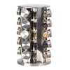20 spice rack jars seasoning organizer kitchen set revolving stainless