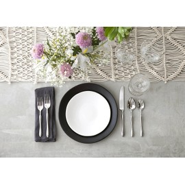 Fortessa Vitraluxe Dinnerware Heirloom Bread & Butter Plate, 6.25-Inch, Set of 4 (Charcoal)