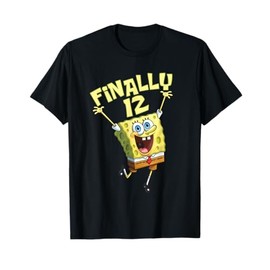 Mademark x SpongeBob SquarePants - Original SpongeBob Square Pants - 12th Birthday. Finally 12. T-Shirt