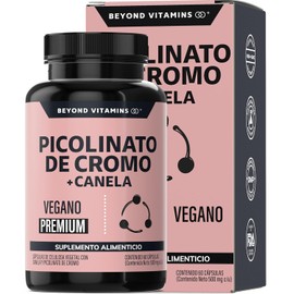 Beyond Vitamins | Picolinato de Cromo con Canela, Cápsulas VCaps, 1 cápsula diaria (60 Cápsulas)