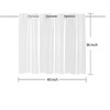 YISURE Plastic Frosted PEVA Bathroom Window Curtain, No Hook Needed