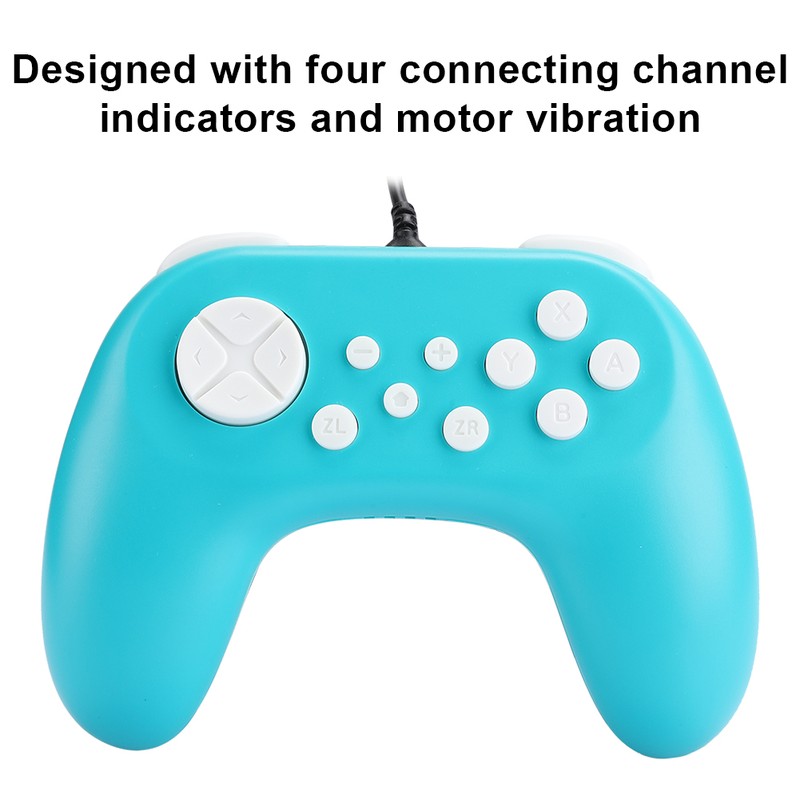 TNS-19075 Game Console Wired Gamepad Controller Hand Grip with Motor