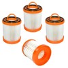 HQRP 4-Pack Dust Cup Filter Compatible with Eureka Bagless Vacuum