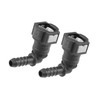 Hihaha 2pcs Fuel Line Quick Connect 90 Degree Push-On Single