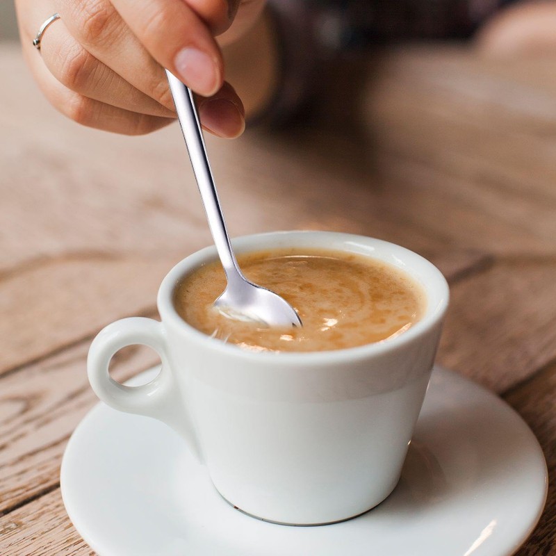 8-Piece Small Round Coffee Spoon, Mini Espresso Spoon, Mini Spoon,