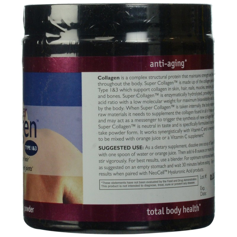 NeoCell Super Powder Collagen, Type 1 and 3, 7 Ounce