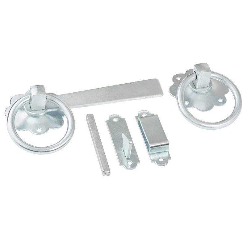 TERF® Heavy Duty Ring Gate Latch Door Lock Silver Ring