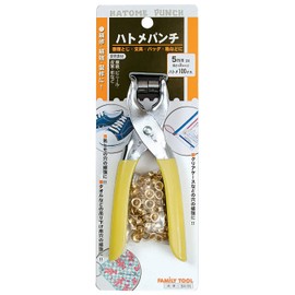 Ichinen Access FAMILY TOOL 51202 Grommet Punch, 0.2 inch (5 mm) #5 64-1N 51202 Vinyl Grip