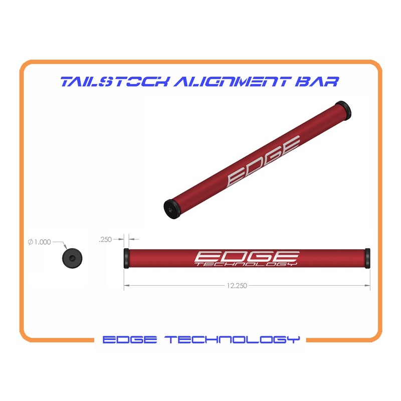 Edge Technology Tailstock Alignment Bar