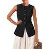KIRUNDO Blazer Vest for Women Trendy 2025 Dressy Business Casual