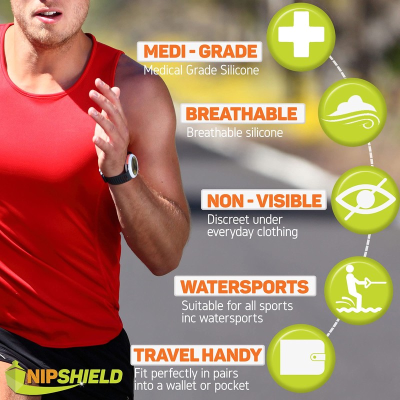 NIPSHIELD Nipple Covers for Running 50-Pack - Anti Chafing Nip