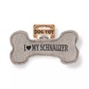 History & Heraldry Squeaky Dog Toy (I my Schnauzer)