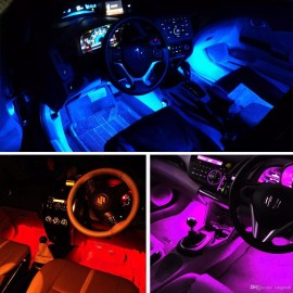 RACE SPORT RSIKIT / CAR INTERIOR RGB LED KIT w/ WIRELESS REMOTE *NEW* LED ACCENT
