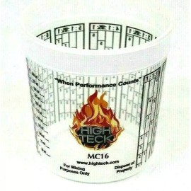 High Teck Plastic Paint Mixing Cups 12 PINT Size Cups 7 mixing ratios High Teck MC16