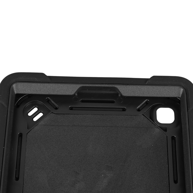 Tablet Case Black Silicone Precise Cutouts Shock Absorbent Stable Kickstand