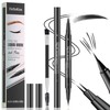 Magic Eyebrow Pencil, Waterproof, Microblading Eyebrow Pencil with 2 Micro