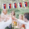 32FT Serbia Pennant Small Flag Bunting,30 PCS Serbian Mini String