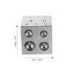 Operitacx DIY Supply Jewelry Processing Tool Square Doming Block Metal