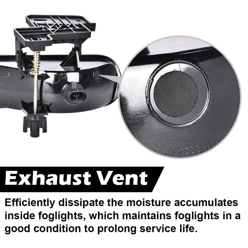 DOTCOM Front Fog Lights Assembly Compatible with GMC Yukon/Yukon XL