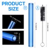 Lainballow 20 pcs 6 Inch Glass Blowing Tubes, Blue Glass