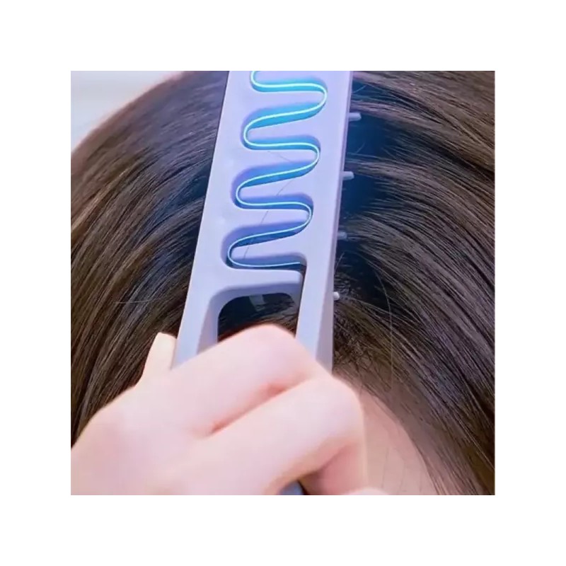 푹신한 넓은 빗살의 머리카락 질감 스타일링 빗 뿌리 자연스러운 컬