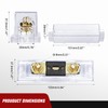Nilight 2PCS 300A ANL Fuse Holder with ANL Fuse Electrical