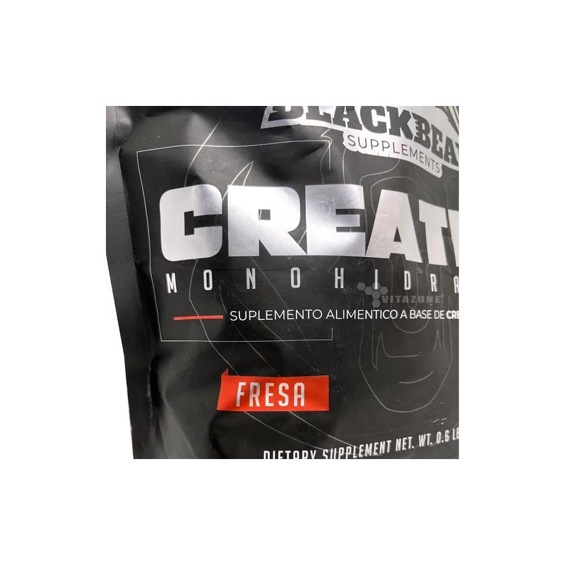 The Blackbear Creatina Monohidratada 750gr Fresa 150 Serv