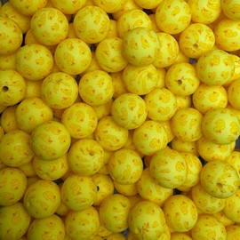 15mm Printed Silicone Beads - 10pc:_Ducky