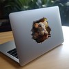 Coffee Lover Mouse Wall Hole Decal - Mouse Wall Sticker