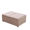 UOCFYK Convertible Ottoman Sofa with Storage, Modern Sackcloth Futon Couch