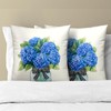 Uynfident Hydrangea Throw Pillow Cover 18x18inch Set of 2 Spring
