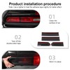 CheroCar TailLight Cover Tail Lamp Cover Guard Trim Bezel Frame