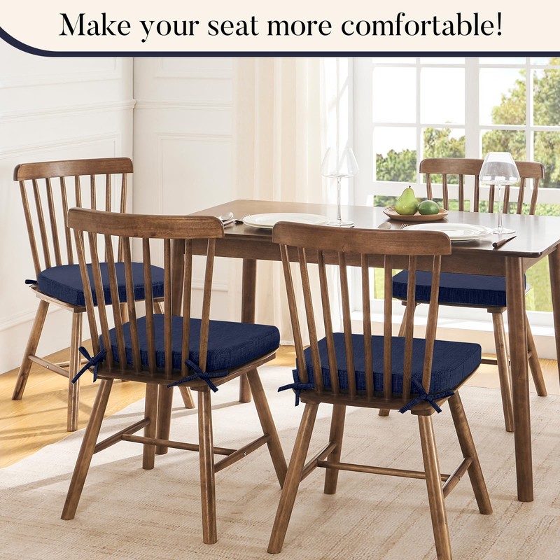 Basic Beyond Chair Cushions for Dining Chairs 4 Pack, Kitchen