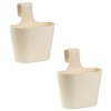 Gariella 2 x Flower Boxes Oval 2.8 Litres Balcony Planter