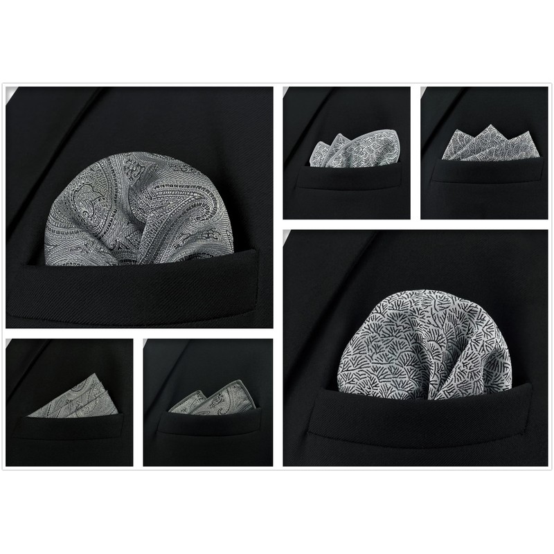 Shlax & Wing Men's Pocket Square Set of 5 Business