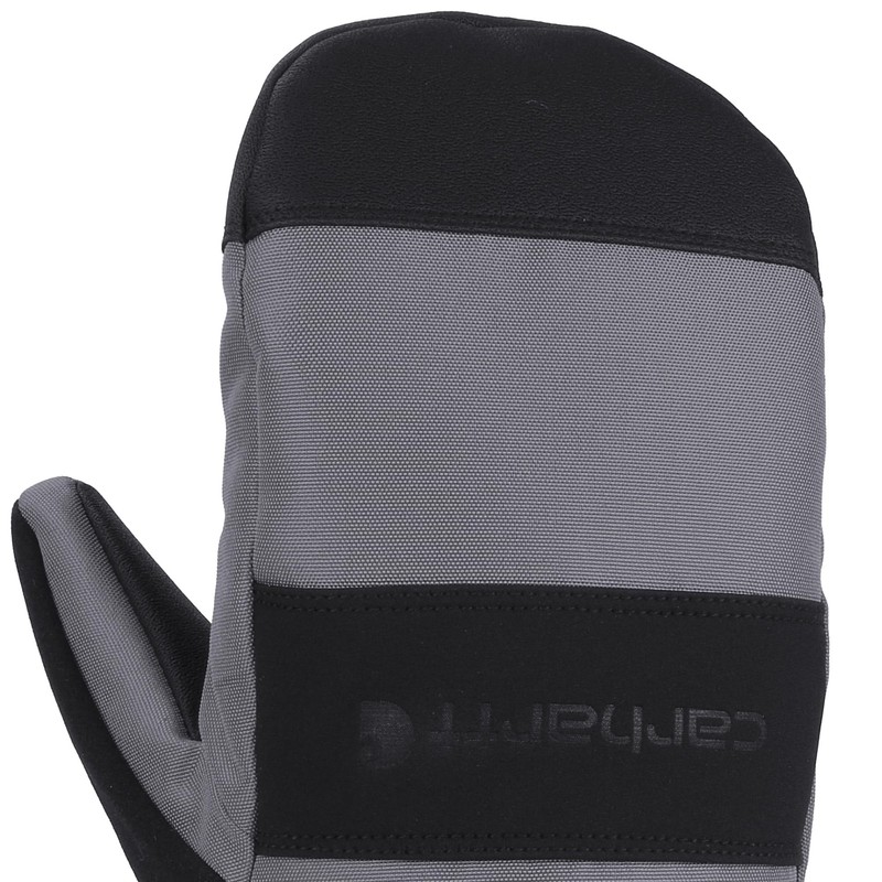 Carhartt Men's Waterproof Insulated Knit Cuff Mitten, Dark Grey/Black, XX-Large