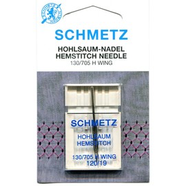 Schmetz Hemstitch (Wing) Sewing Machine Needle - Size: 120/19 (Thickest)