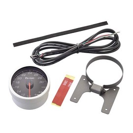 pa-man 電圧メーター DC12/24V アナログ表示 高精度/視認性良 モニタリング 警告ランプ付 運転席 PMBT24