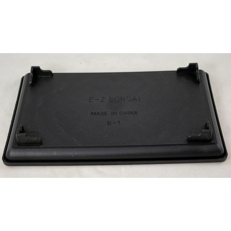 2 Rectangular Black Plastic Humidity/Drip Tray for Bonsai Tree and