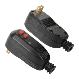 ANEKEN GFCI Plug Replacement, Auto-Reset, 15 Amp, 2 Prong, Waterproof Ground Fault Circuit Interrupter Safety Plug for Pressure Washer, Hair Dryer, Weeder, Hot Tub, Pool Pump