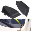 1 Set Front Windshield Side Spoiler Cover Cap Left &