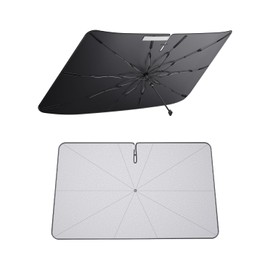 [GAFAT] Daihatsu Tanto 4th Generation LA650S LA660S 2019 - Present Tanto la650 Sun Shade Umbrella Type Windshield Parasol Car Sun Shade Bend Middle Pole Car Shade Reinforced 10 Ribs, Front Sun Shade