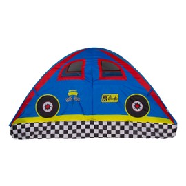 Pacific Play Tents 19711 Kids Rad Racer Bed Tent Playhouse - Full Size Mattress